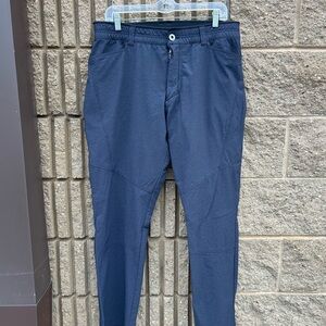 Kuhl Deceptr Men's 36x32 (Fits 34x30) Ripstop Hiking Pants Blue Gray Outdoor EUC